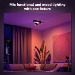 Philips Hue Centris 3 Light Flush To Ceiling Light - Black -Home Sales Store 9455072 R Z003A