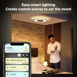 Philips Hue Being Flush To Ceiling Light - Black -Home Sales Store 9455106 R Z003A