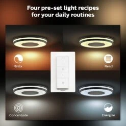 Philips Hue Being Flush To Ceiling Light - Black -Home Sales Store 9455106 R Z004A