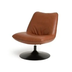 Habitat Nanna Faux Leather Swivel Chair - Tan -Home Sales Store 9466047 R Z002A