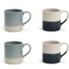Habitat Artisan Set Of 4 Mugs - Blue 1 Habitat Artisan Set Of 4 Mugs - Blue -Home Sales Store 9466346 R Z001A