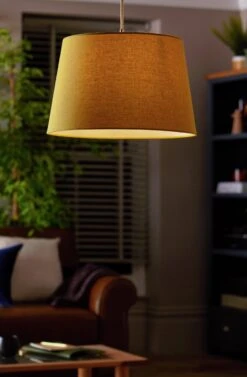 Habitat 40cm Textured Taper Shade - Ochre -Home Sales Store 9466597 R Z002C