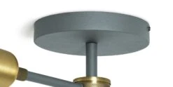 Habitat Tay 4 Light Flush To Ceiling Light - Grey & Brass -Home Sales Store 9467644 R Z003A