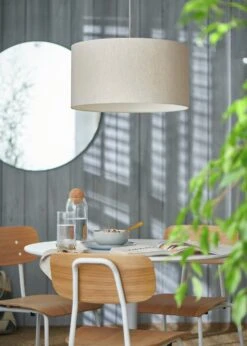 Habitat 49cm Linen Drum Shade - Oatmeal 11 Habitat 49cm Linen Drum Shade - Oatmeal -Home Sales Store 9467929 R Z002C