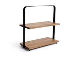 Habitat Industrial Two Tier Wooden Serving Platter 11 Habitat Industrial Two Tier Wooden Serving Platter -Home Sales Store 9474857 R Z003A