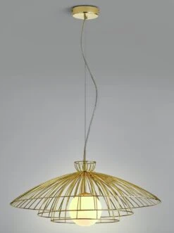 Habitat Kiso Opal 3 Tier Pendant Shade - Brass 9 Habitat Kiso Opal 3 Tier Pendant Shade - Brass -Home Sales Store 9474864 R Z001C