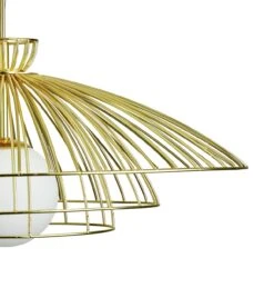 Habitat Kiso Opal 3 Tier Pendant Shade - Brass 11 Habitat Kiso Opal 3 Tier Pendant Shade - Brass -Home Sales Store 9474864 R Z003A
