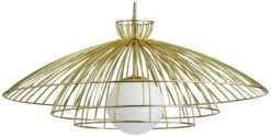 Habitat Kiso Opal 3 Tier Pendant Shade - Brass 12 Habitat Kiso Opal 3 Tier Pendant Shade - Brass -Home Sales Store 9474864 R Z004A