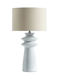 Habitat Astraeus Ceramic Table Lamp - White & Cream -Home Sales Store 9481307 R Z007A