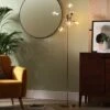Habitat Glam 6 Light Glass Floor Lamp – Gold -Home Sales Store 9487916 R Z001C