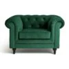 Habitat Chesterfield Velvet Armchair - Green -Home Sales Store 9491641 R Z001A