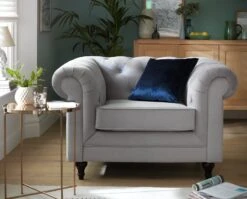 Habitat Chesterfield Velvet Armchair - Green -Home Sales Store 9491641 R Z001C