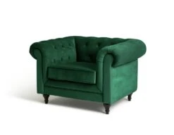 Habitat Chesterfield Velvet Armchair - Green -Home Sales Store 9491641 R Z002A