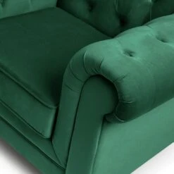 Habitat Chesterfield Velvet Armchair - Green -Home Sales Store 9491641 R Z006A