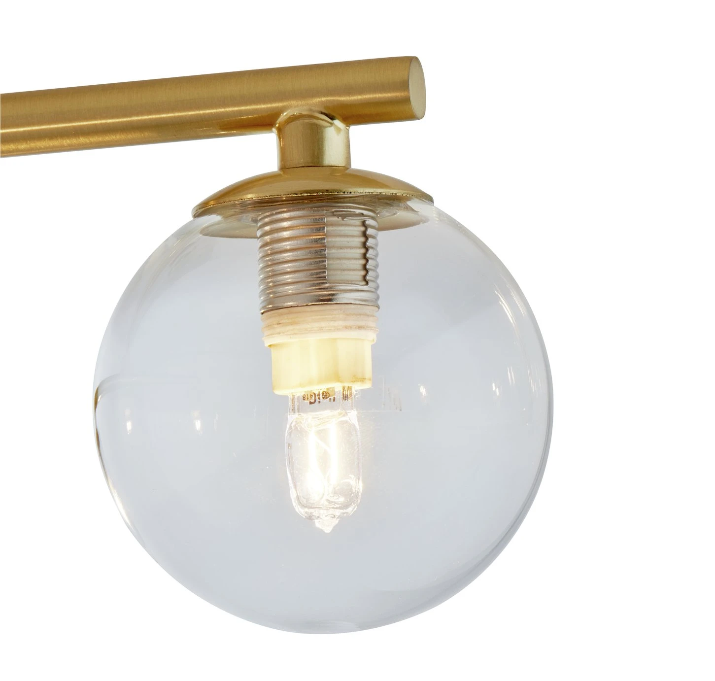 Habitat Chuck 4 Light Flush To Ceiling Light - Brushed Brass 5 Habitat Chuck 4 Light Flush To Ceiling Light - Brushed Brass - Image 3