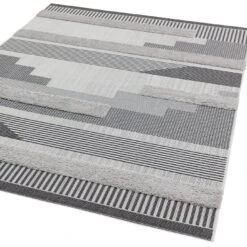 Asiatic Monty In And Outdoor Rug - 120x170cm - Black & Grey -Home Sales Store 9497535 R Z003A