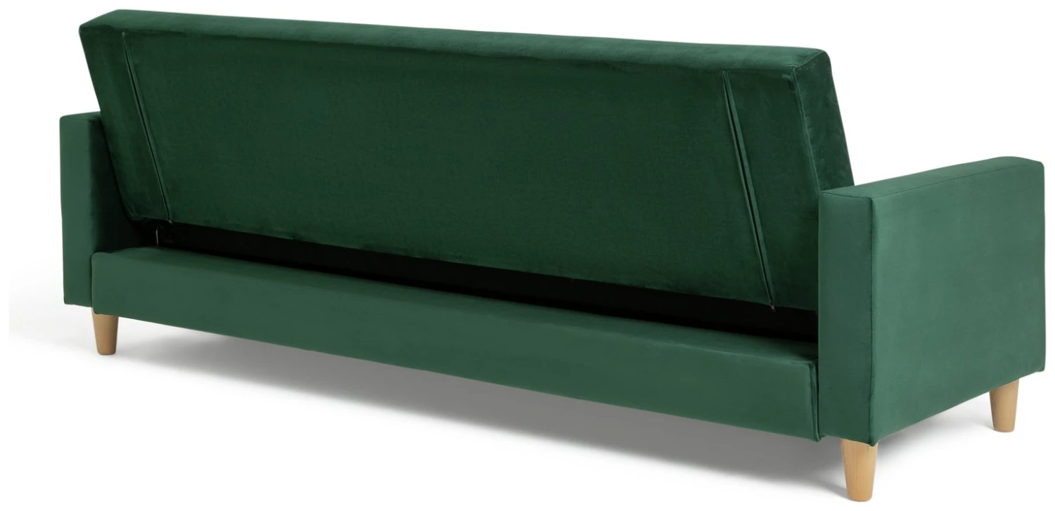 Habitat Brooks Clic Clac Storage Fabric Sofa Bed - Green 12 Habitat Brooks Clic Clac Storage Fabric Sofa Bed - Green - Image 10