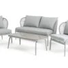 Habitat Riya 4 Seater Cane Effect Garden Sofa Set-Light Grey -Home Sales Store 9505197 R Z001A