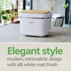 Philips HD2640/11 Conscious Collection 2 Slice Toaster White -Home Sales Store 9506574 R Z005A