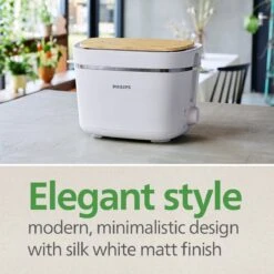 Philips HD2640/11 Conscious Collection 2 Slice Toaster White -Home Sales Store 9506574 R Z006A