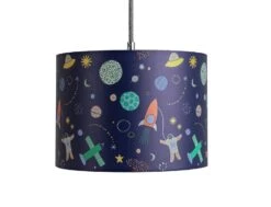 Habitat Kids Space Glow In The Dark 25cm Drum Shade - Blue -Home Sales Store 9508431 R Z002C