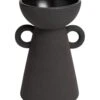 Habitat Large Ceramic Vase With Handles - Black -Home Sales Store 9509131 R Z001A