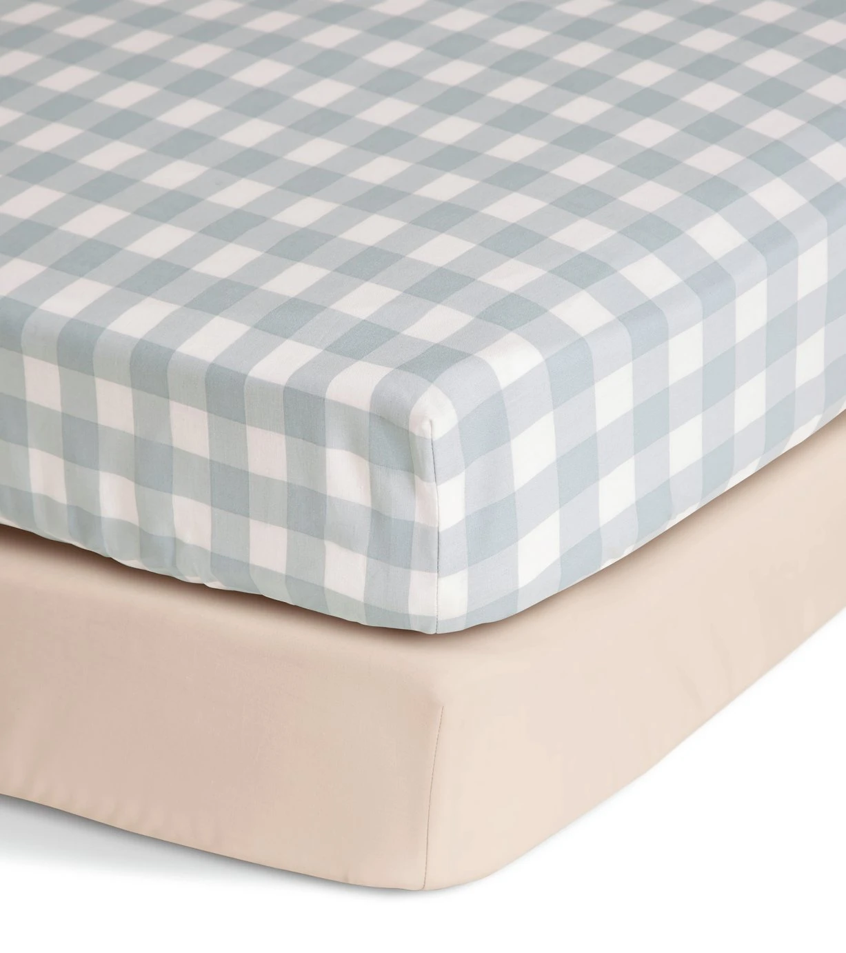 Habitat Kids Pure Cotton 2 Pack Gingham Fitted Sheet - Cot 10 Habitat Kids Pure Cotton 2 Pack Gingham Fitted Sheet - Cot - Image 8