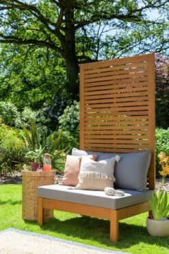 Habitat Samoa Wooden Single Seat Garden Chair-Natural -Home Sales Store 9515936 R Z001C