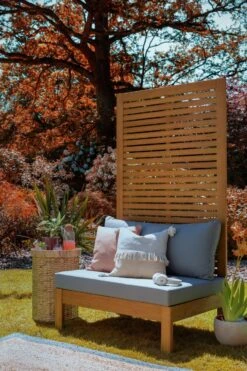 Habitat Samoa Wooden Single Seat Garden Chair-Natural -Home Sales Store 9515936 R Z015C