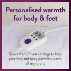 Slumberdown Perfectly Warm Luxury Electric Blanket-Double -Home Sales Store 9519767 R Z004A