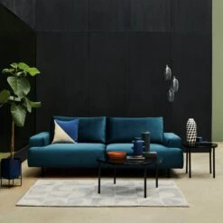 Habitat Julien Velvet 3 Seater Sofa - Natural -Home Sales Store 9520127 R Z002C