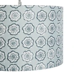 Habitat Country Floral Printed 30cm Drum Shade - Grey -Home Sales Store 9521322 R Z002A