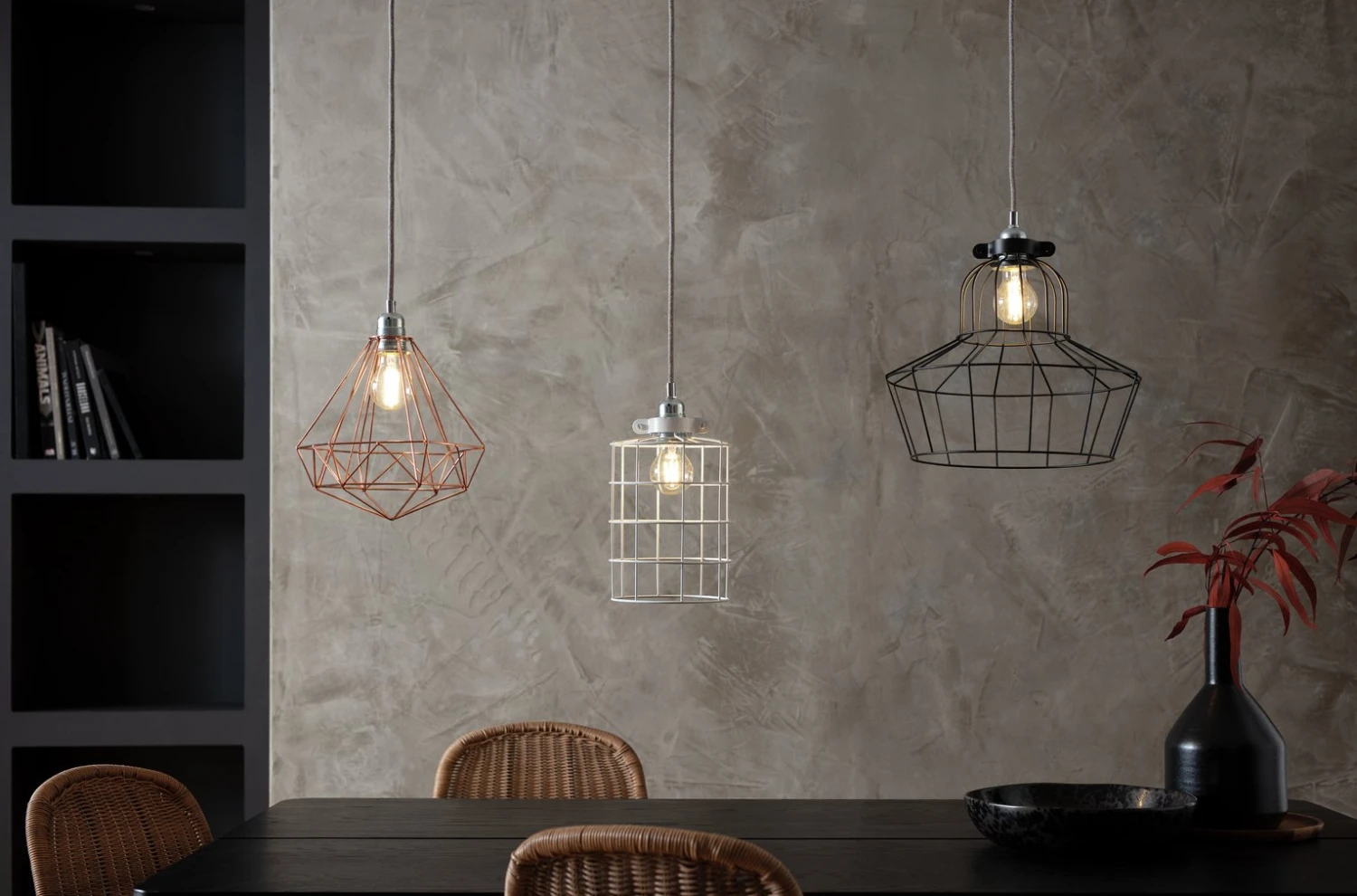 Habitat Cepheus Small Wire Shade - White 9 Habitat Cepheus Small Wire Shade - White - Image 7