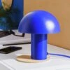 Habitat Ngami Mushroom Aluminium LED Touch Table Lamp - Blue 1 Habitat Ngami Mushroom Aluminium LED Touch Table Lamp - Blue -Home Sales Store 9521535 R Z001A