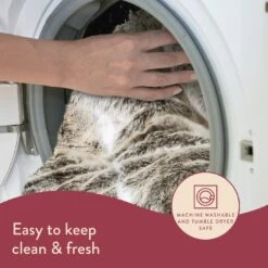 Dreamland Luxury Faux Fur Husky Heated Throw - Large -Home Sales Store 9522204 R Z005A