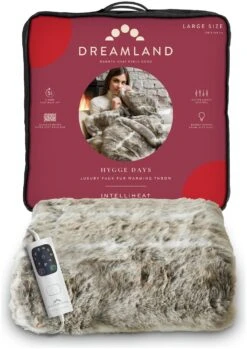 Dreamland Luxury Faux Fur Husky Heated Throw - Large -Home Sales Store 9522204 R Z007A