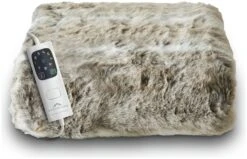 Dreamland Luxury Faux Fur Husky Heated Throw - Large -Home Sales Store 9522204 R Z008A