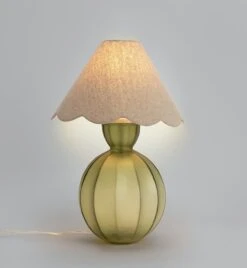 Habitat Estella Glass Table Lamp - Green -Home Sales Store 9522613 R Z002A