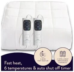 Dreamland Intelliheat Dual Control Mattress Protector - King 17 Dreamland Intelliheat Dual Control Mattress Protector - King -Home Sales Store 9523571 R Z004A