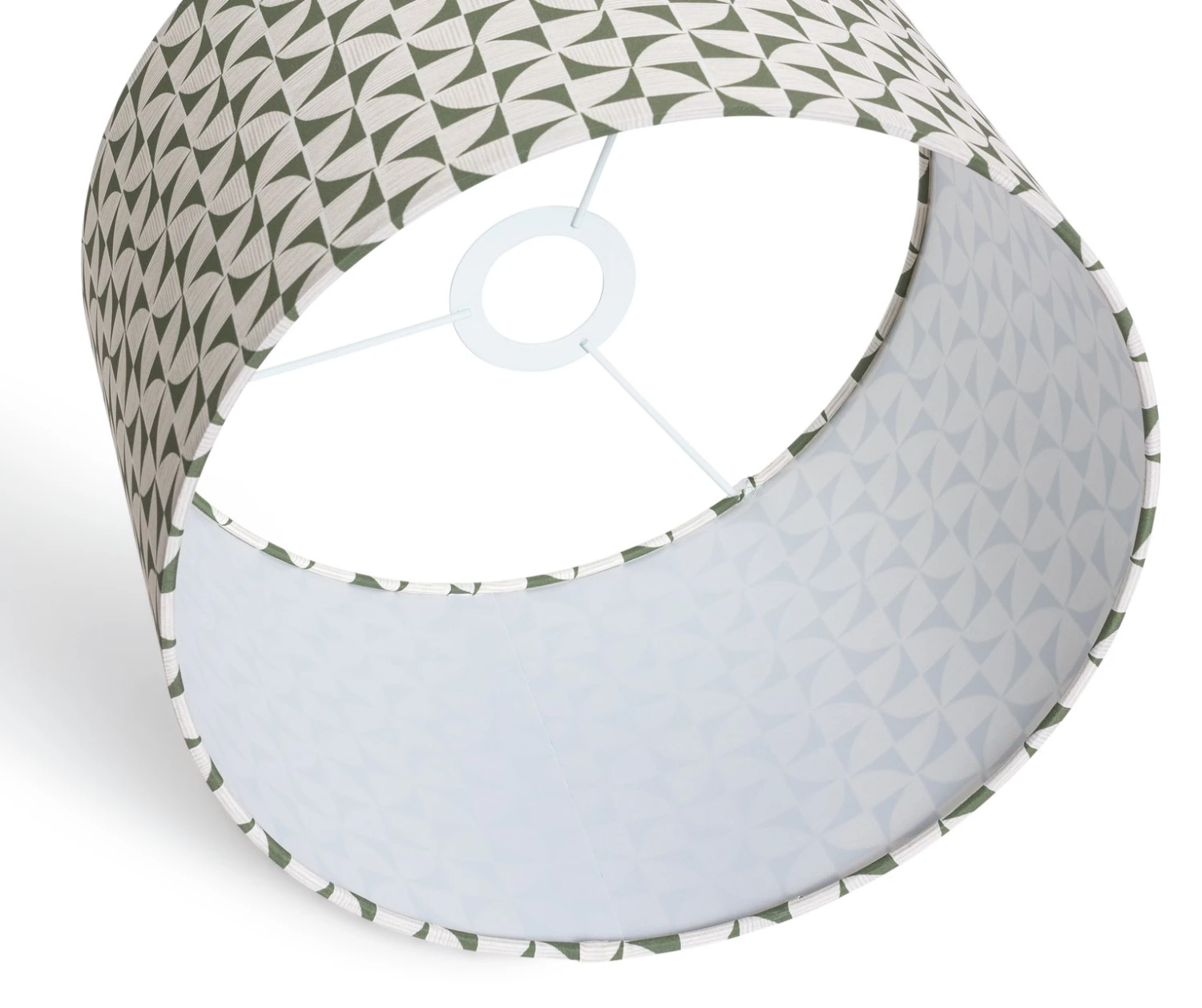 Habitat Cabin Retreat 30cm Block Shade - Green And White 6 Habitat Cabin Retreat 30cm Block Shade - Green And White - Image 4