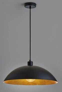 Habitat Yuno Leaf Pendant Shade - Black And Gold -Home Sales Store 9524257 R Z002C