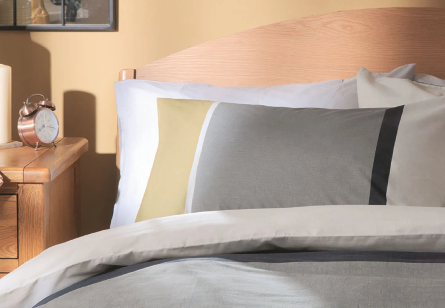 Habitat Country Block Stripe Grey Bedding Set - Single 3 Habitat Country Block Stripe Grey Bedding Set - Single