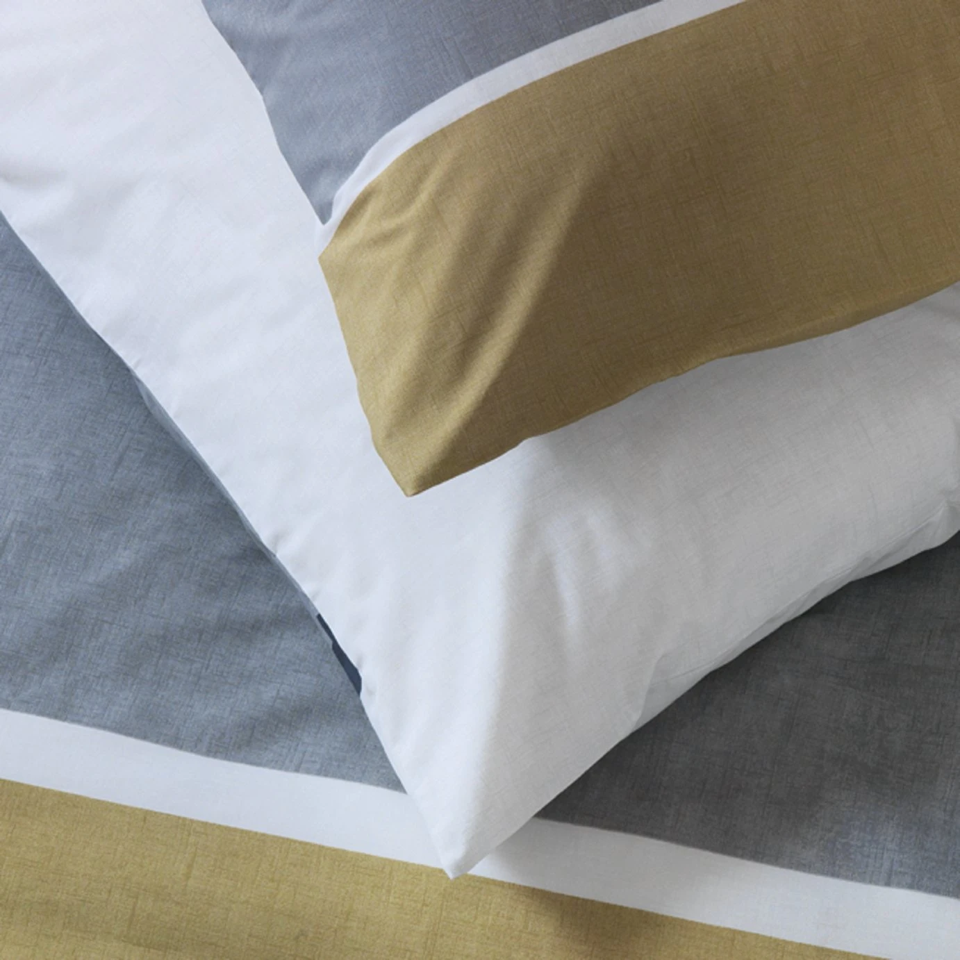 Habitat Country Block Stripe Grey Bedding Set - Single 6 Habitat Country Block Stripe Grey Bedding Set - Single - Image 4