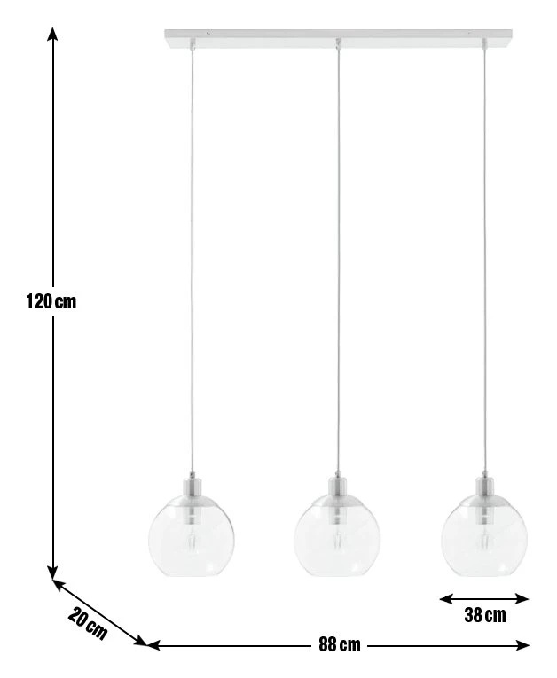 Habitat Coleman Metal 3 Light Bar Pendant Light - Copper 5 Habitat Coleman Metal 3 Light Bar Pendant Light - Copper - Image 3