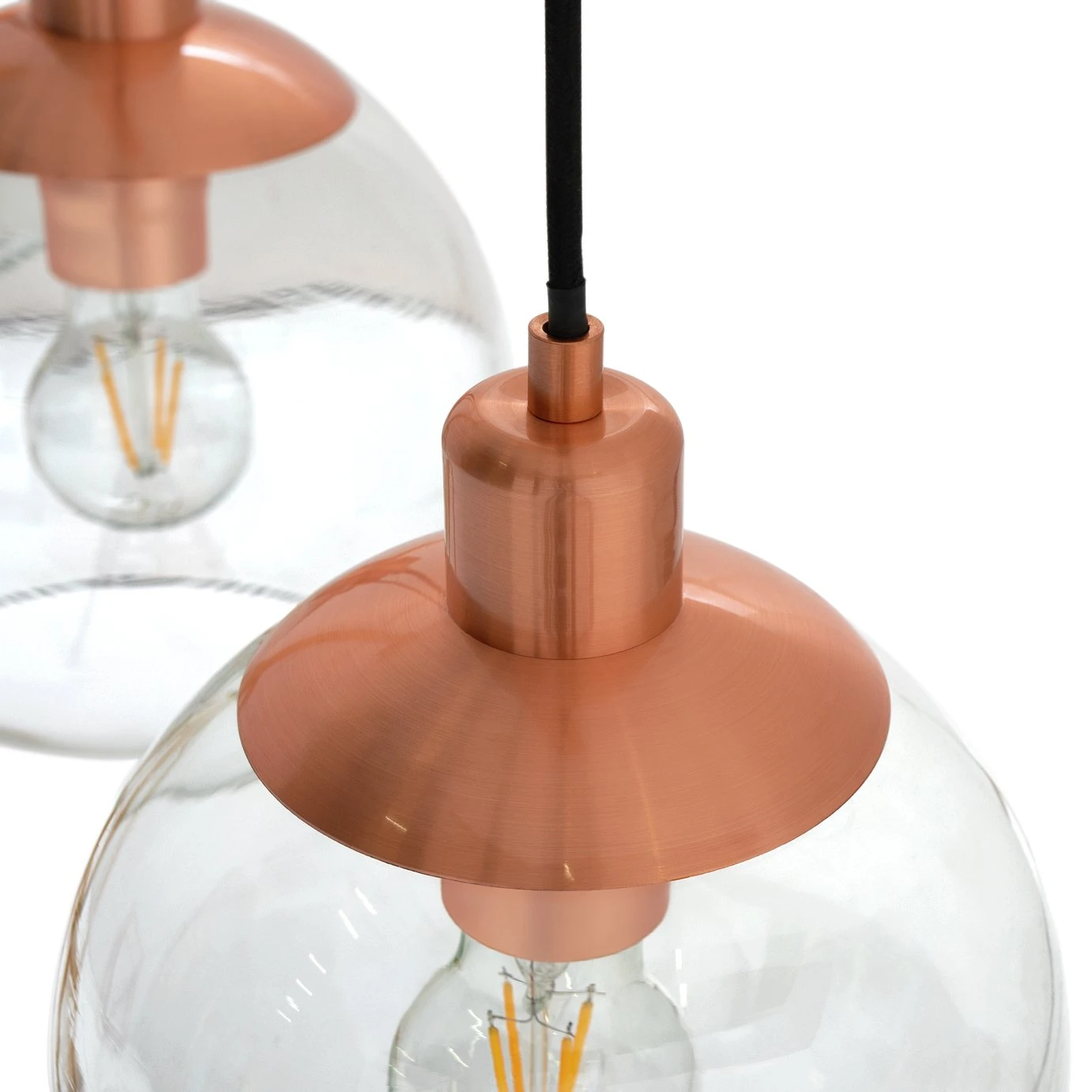 Habitat Coleman Metal 3 Light Bar Pendant Light - Copper 6 Habitat Coleman Metal 3 Light Bar Pendant Light - Copper - Image 4