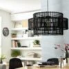 Habitat Bamboo 2 Tier Pendant Shade - Black -Home Sales Store 9537653 R Z001A
