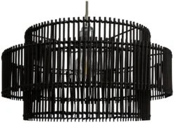 Habitat Bamboo 2 Tier Pendant Shade - Black 9 Habitat Bamboo 2 Tier Pendant Shade - Black -Home Sales Store 9537653 R Z001C