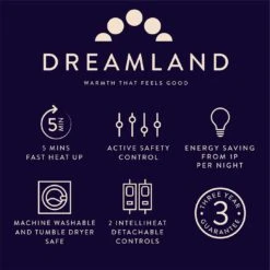 Dreamland Scandi Dual Control Underblanket-Super King 21 Dreamland Scandi Dual Control Underblanket-Super King -Home Sales Store 9540107 R Z009A