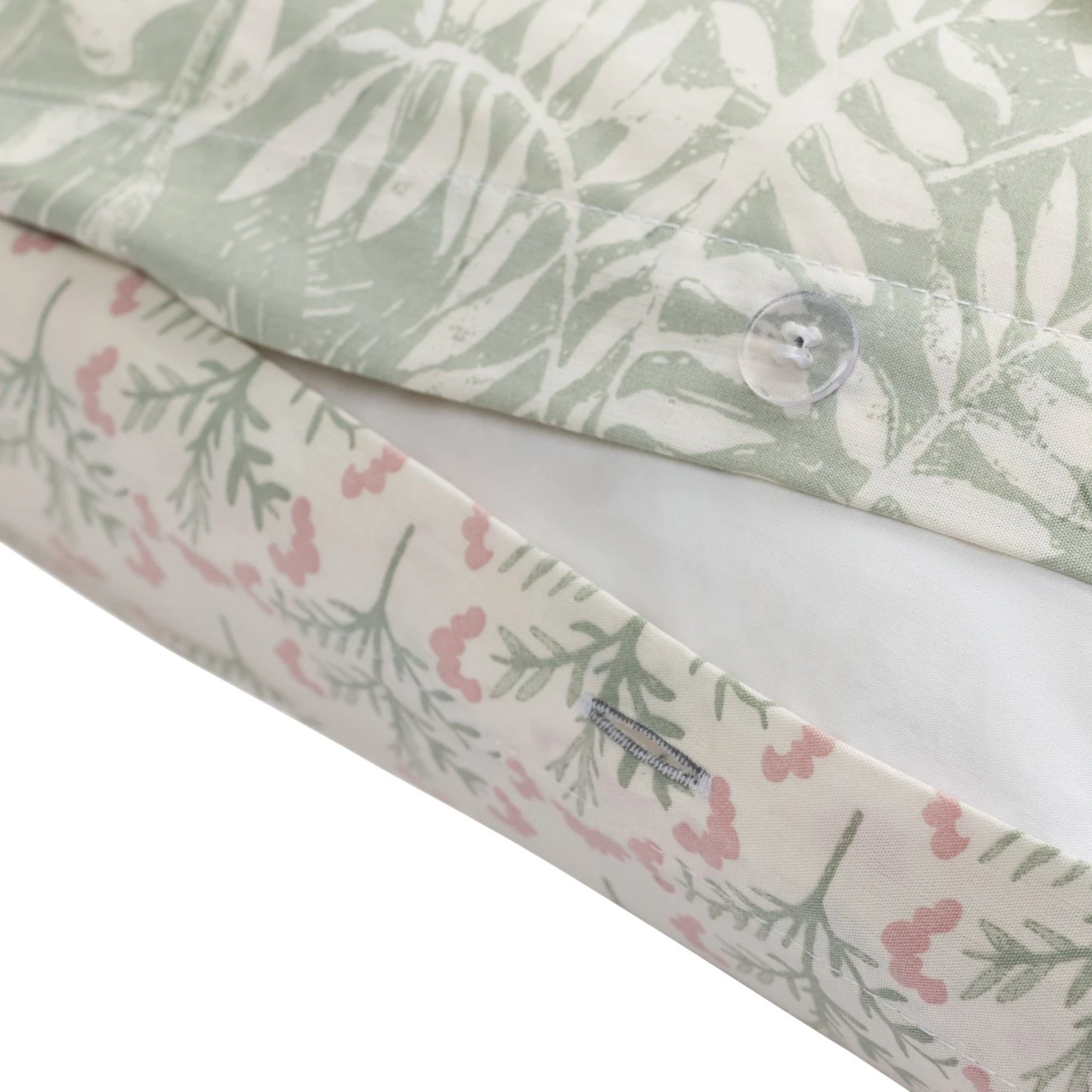 Habitat 180TC Meadow Fern Floral Green Bedding Set - Single 8 Habitat 180TC Meadow Fern Floral Green Bedding Set - Single - Image 6