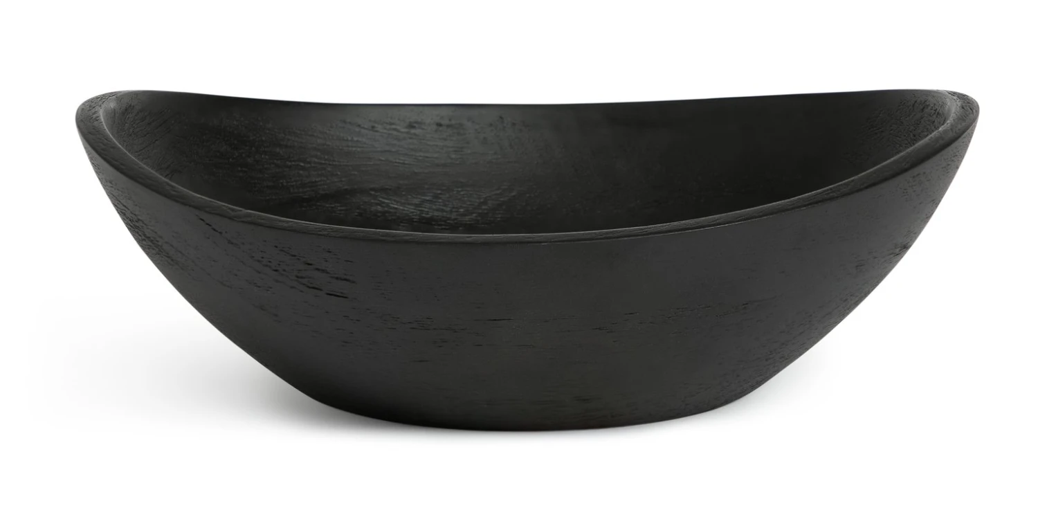 Habitat Mango Wood Serve Bowl - Black 3 Habitat Mango Wood Serve Bowl - Black
